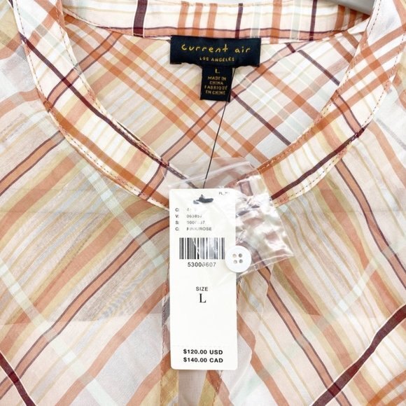 Anthropologie Current Air Polly Ruffled-Peasant L - Picture 10 of 13